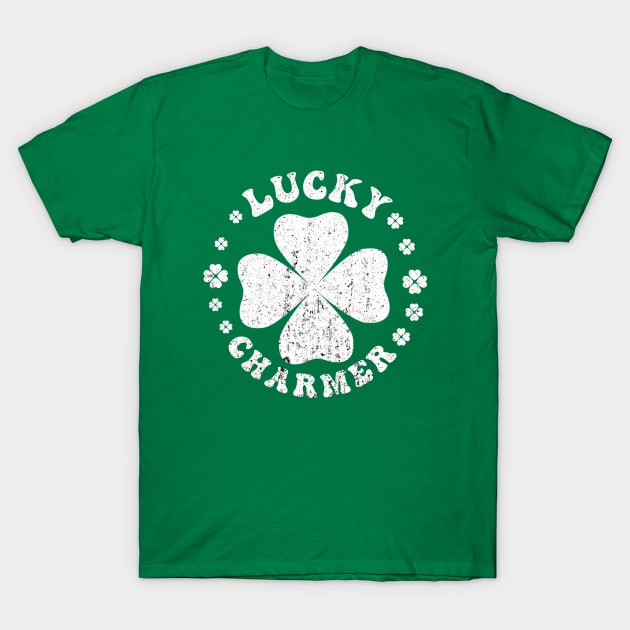 LUCKY CHARMER ST PATRICKS DAY shamrock vintage T-Shirt by NIKA13